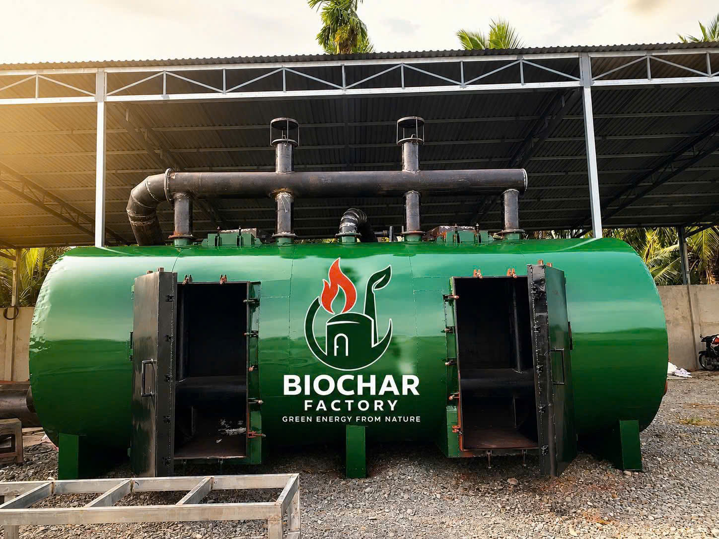 Hệ thống lò nhiệt phân yếm khí 20m³ (20m³ Pyrolysis Reactor System)