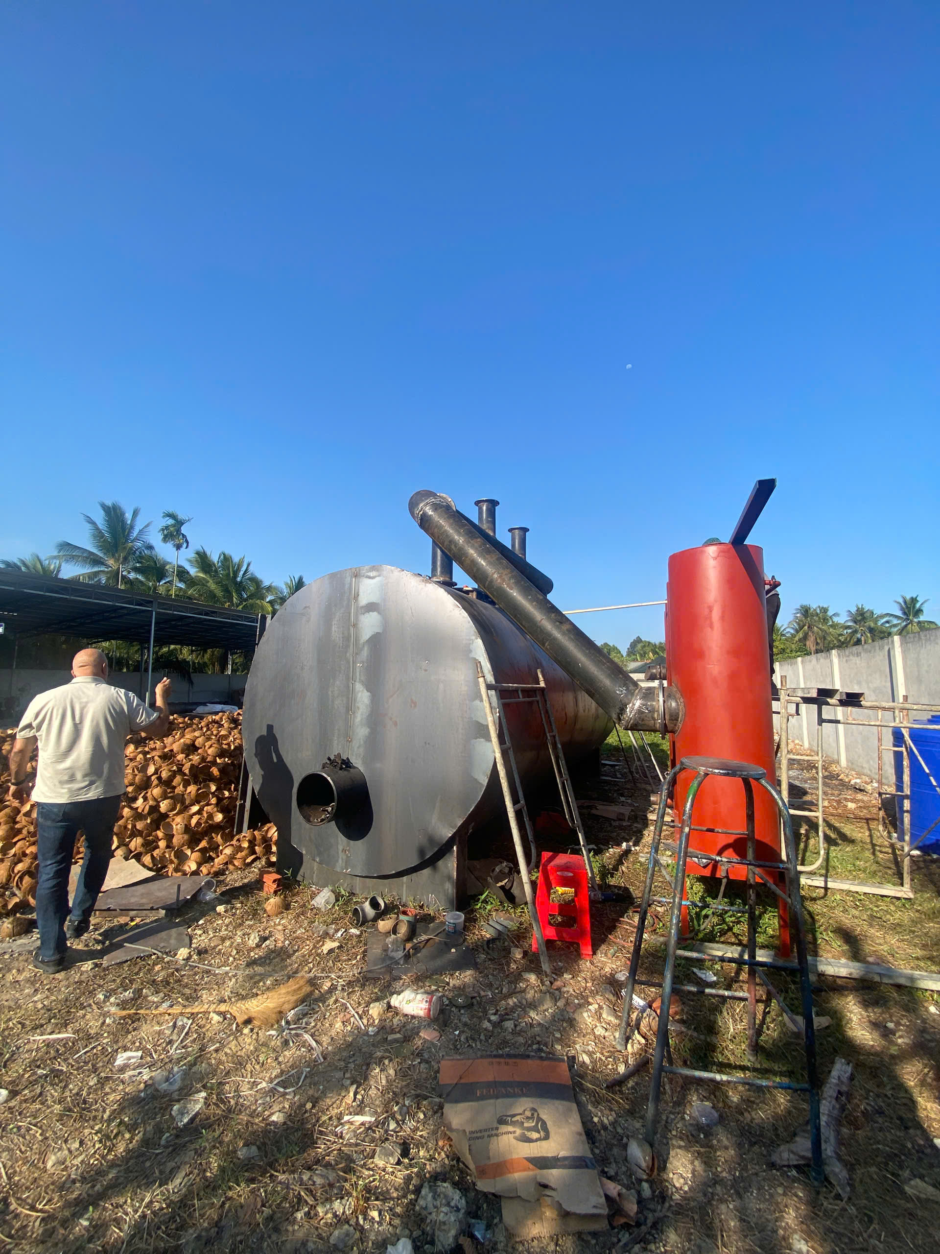 Hệ thống lò nhiệt phân yếm khí 10m³ (10m³ Pyrolysis Reactor System)